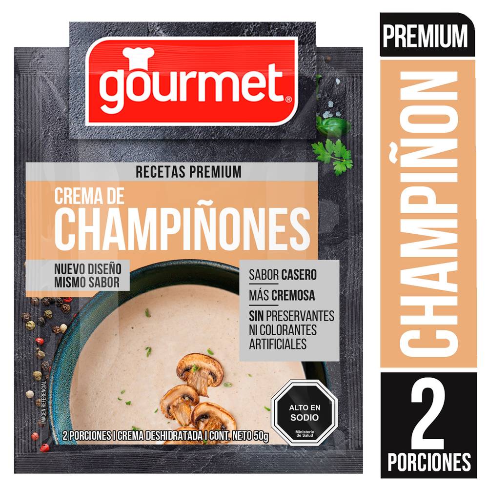 Gourmet · Crema de champiñones premium (50 g)