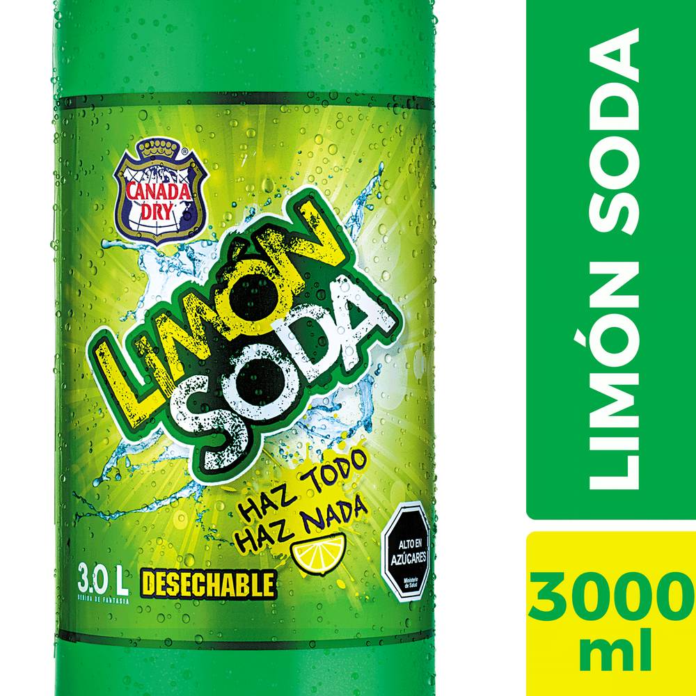 Limón soda bebida (botella 3 l)