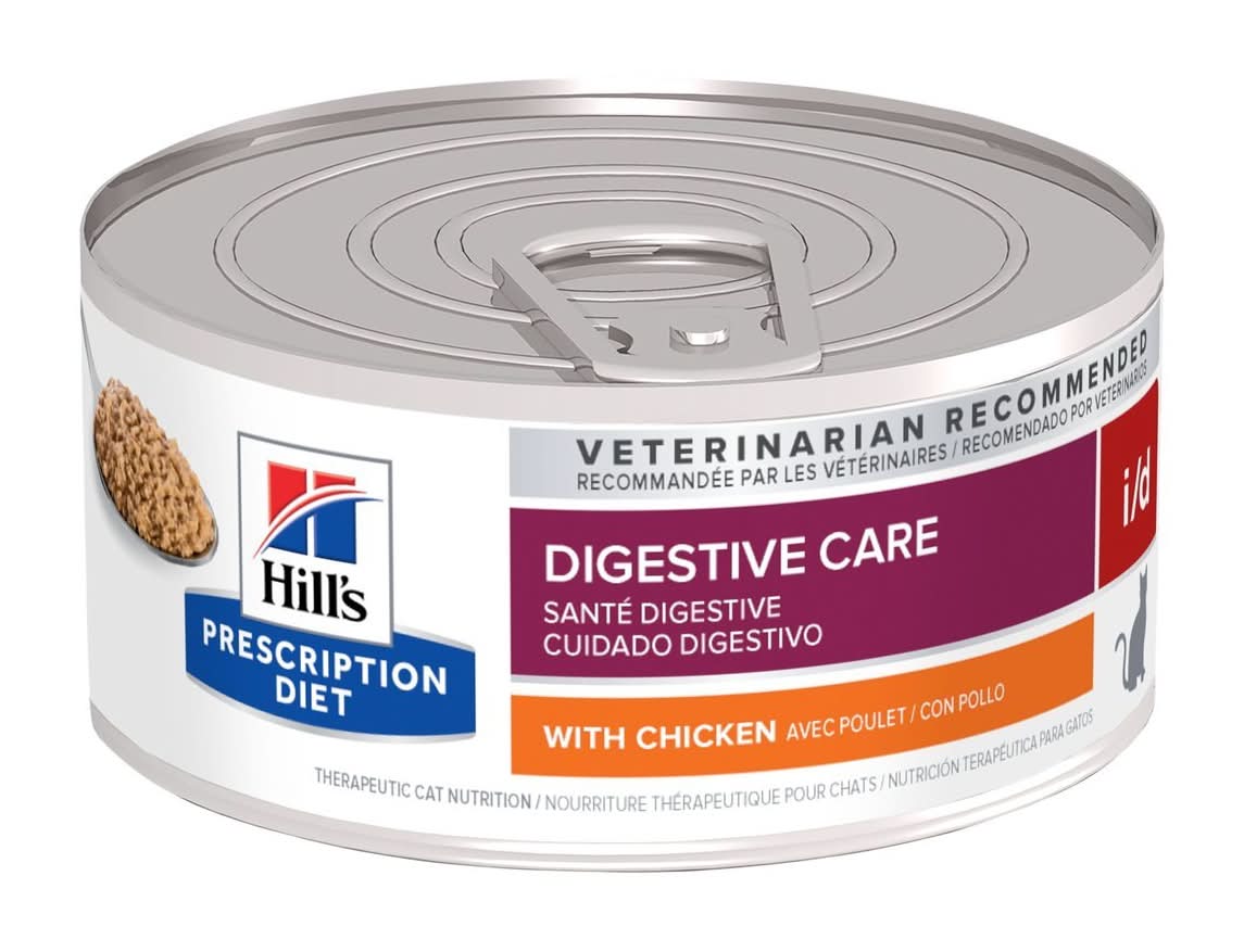 Hill's · Alimento húmedo para gatos digestive care i/d, pollo, Adulto-Raza Pequeña (156 g)