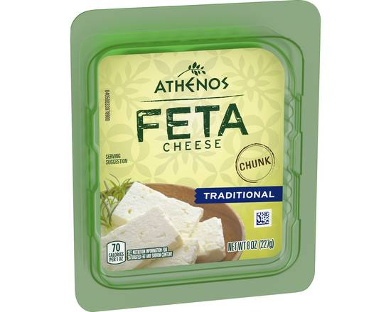 Athenos · Feta Chunk Plain (8 oz)