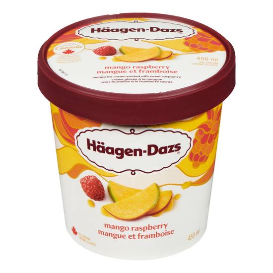 Haagen Dazs · Mangue framboise - Raspberry mango ice mango (450 mL)