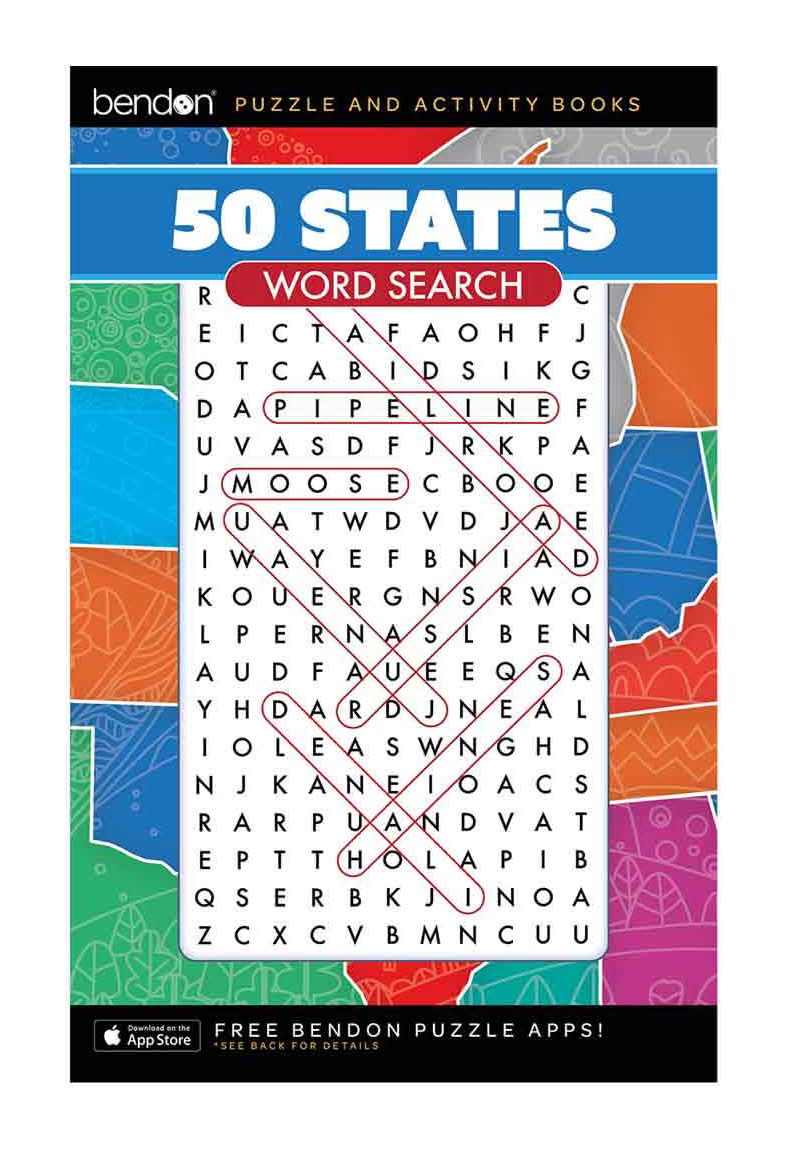 Bendon 50 States Puzzle And Activity Book