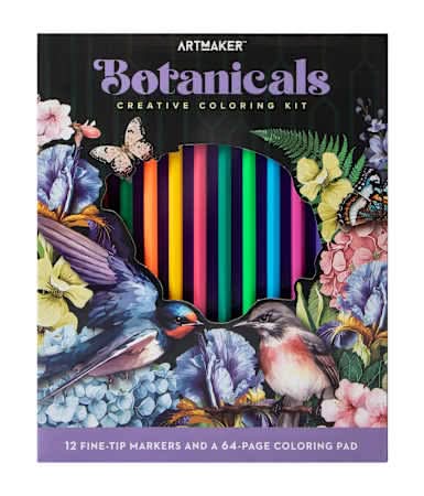 Artmaker™ Botanicals Creative Coloring Kit Botanicals