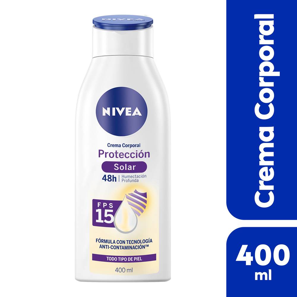 Nivea crema corporal protección solar fps 15