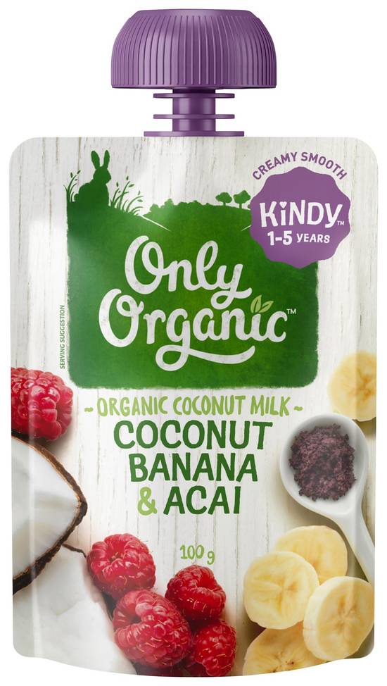 Only Organic Coconut Banana & Acai Smoothie 100g