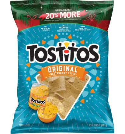 Tostitos Original Tortilla Chips, Restaurant Style (14.43 oz)