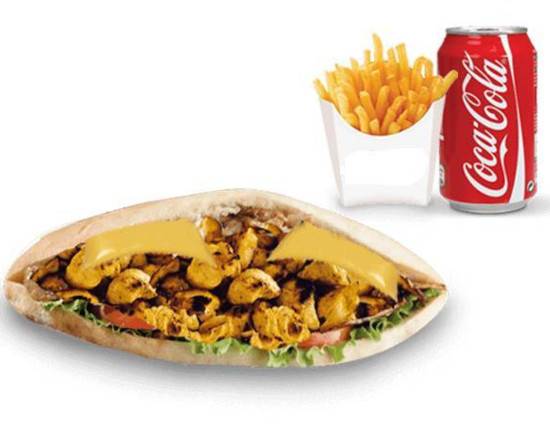 Menu Sandwich Chicken tikka (Poulet Tikka)