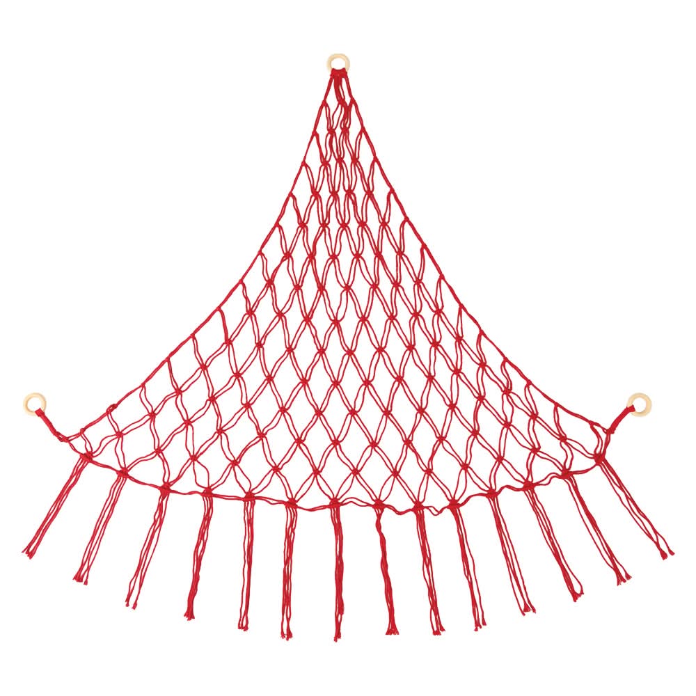 KIRKTON HOUSE Boho Net Hammock, Red