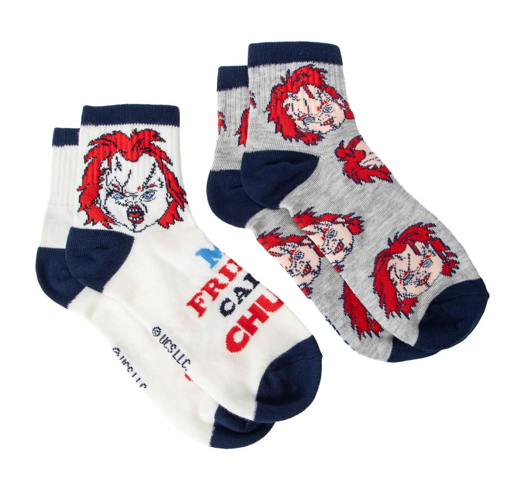 Branded Girls Mid-Crew Socks 2-Pack Call Me Chucky