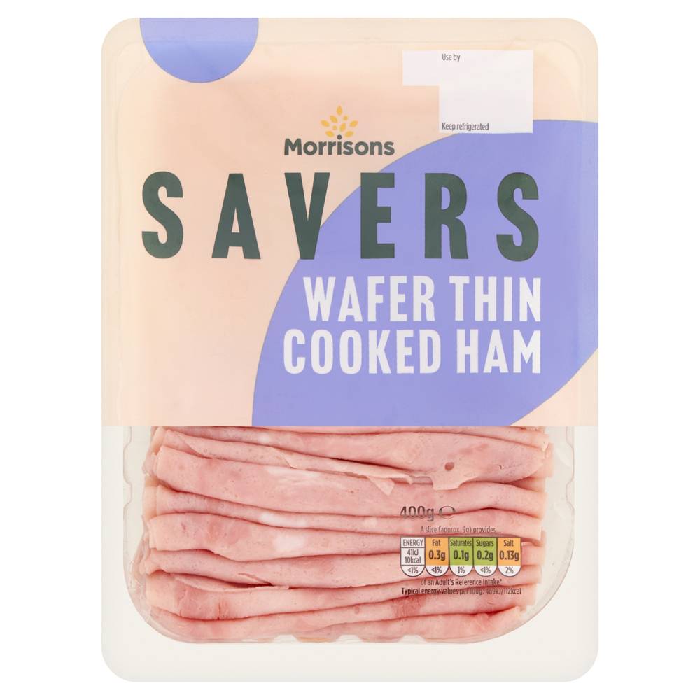 Morrisons Savers Wafer Thin Cooked Ham (400g)