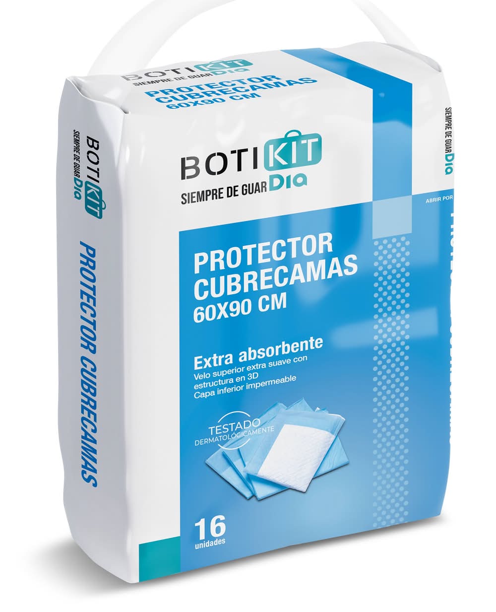 Protector Cubrecamas 60 X 90 Cm Botikit De Dia Bolsa 16 Unidades