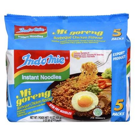 Indomie Migoreng Instant Noodles, Bbq Chicken (5 x 85 g)