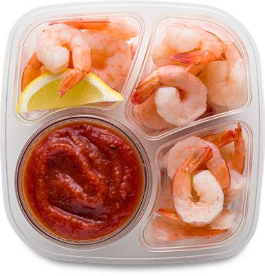 Ready Meals Shrimp Cooked With Cocktail Sauce Net Wt 12 Oz - Ea