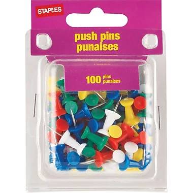 Staples Assorted Push Pins