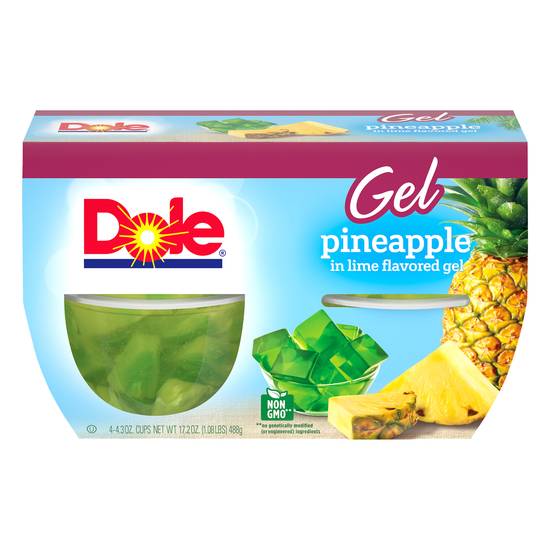 Dole Pineapple in Lime Flavored Gel (4 ct)