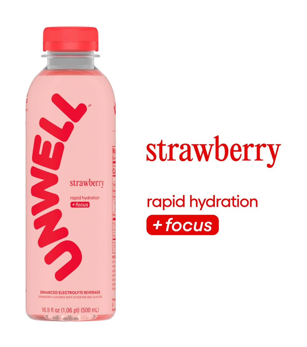 unwell Electrolyte Drink, Strawberry (16.9 fl oz)