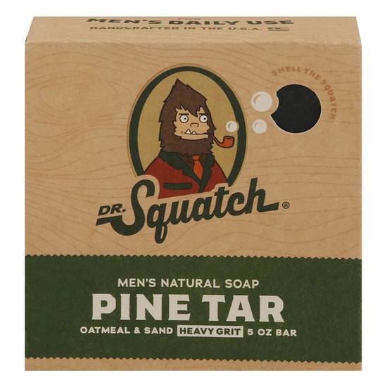 Dr. Squatch Men's Natural Soap Bar - Pine Tar - Shop Hand & Bar Soap at  H-E-B