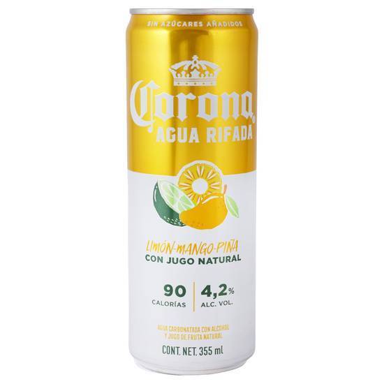 Corona agua rifada (335 ml) (mango - piña)