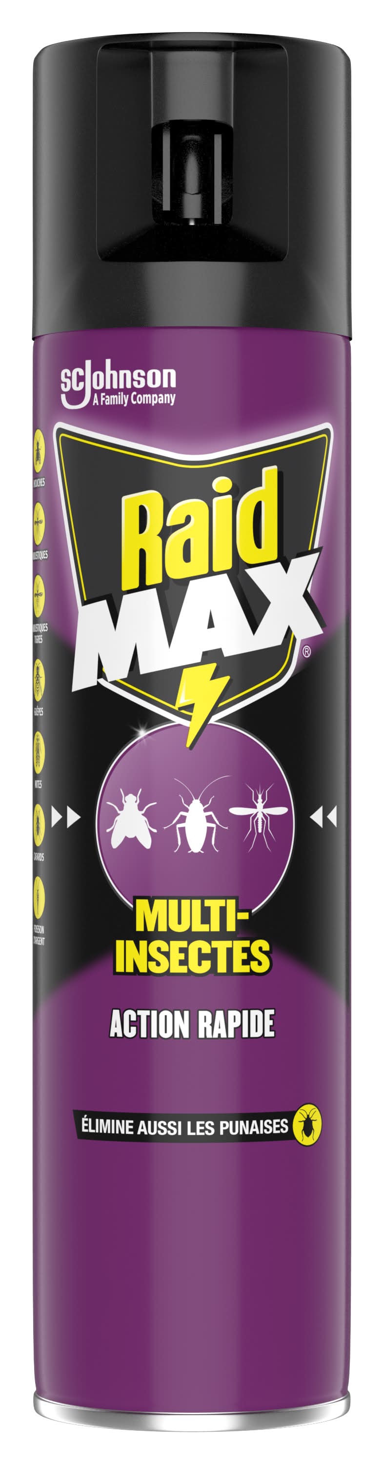 Raid - Max aérosol anti-insectes action rapide (400ml)
