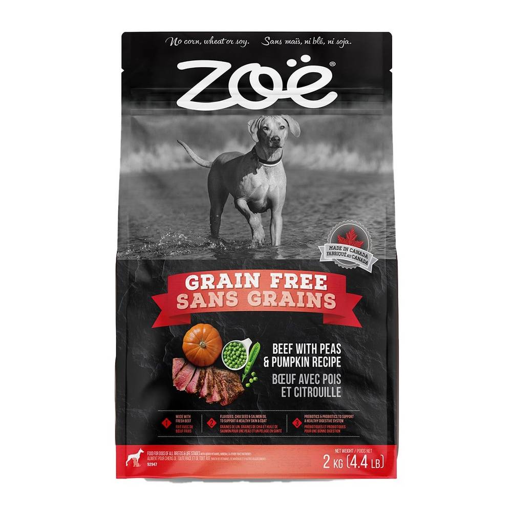 Zoe Grain Free Beef With Pumpkin and Peas Dry Dog Food (2 kg)