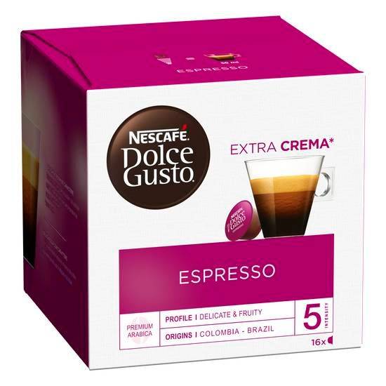 Nescafé - Dolce gusto capsules espresso intensité 5 (16 pièces, 88 g)
