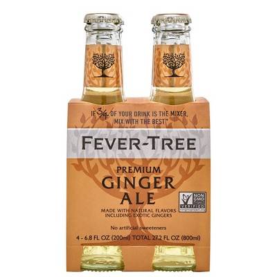 Fever-Tree Premium Ginger Ale Beer (4 x 6.8 fl oz)