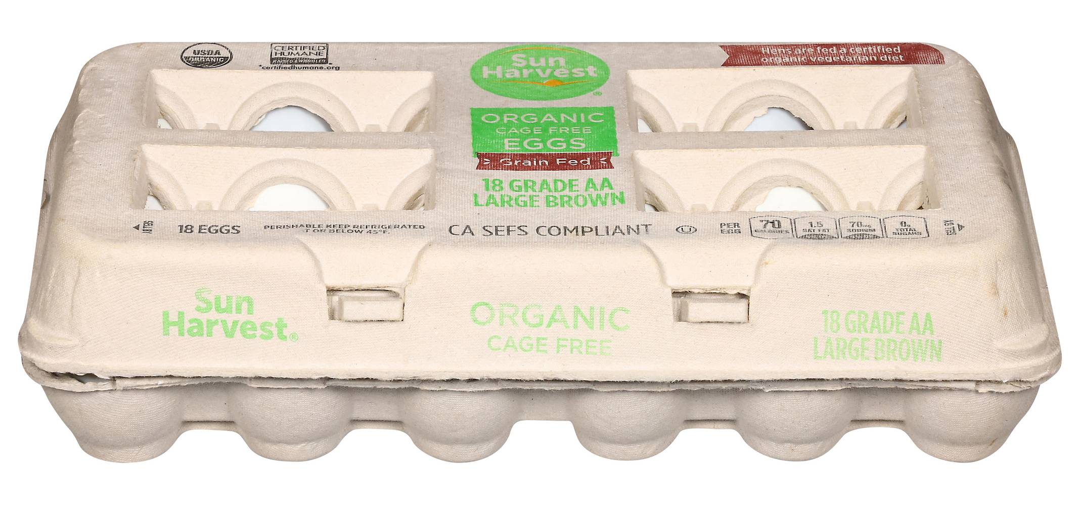 Sun Harvest Cage Free Brown Eggs (18 ct)