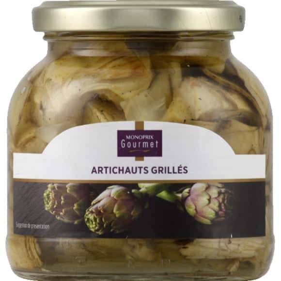 Monoprix Gourmet Artichauts Grillés Le Bocal De 170G Net Égoutté