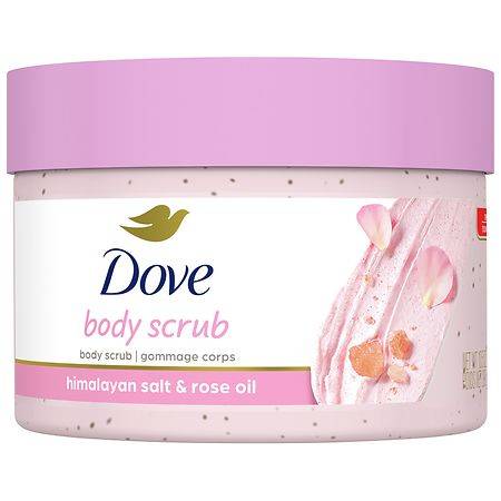 Dove Body Scrub Himalayan Salt & Rose Oil - 10.5 oz