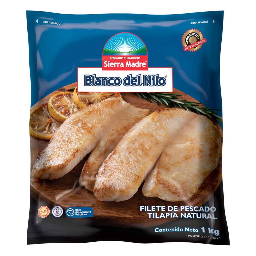 Sierra Madre · Filete de pescado blanco del nilo (1 kg)