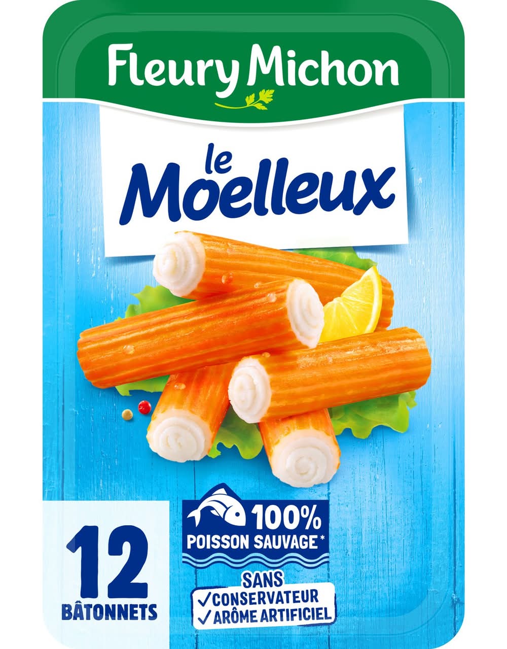 Fleury Michon - Bâtonnets de surimi le moelleux (12)