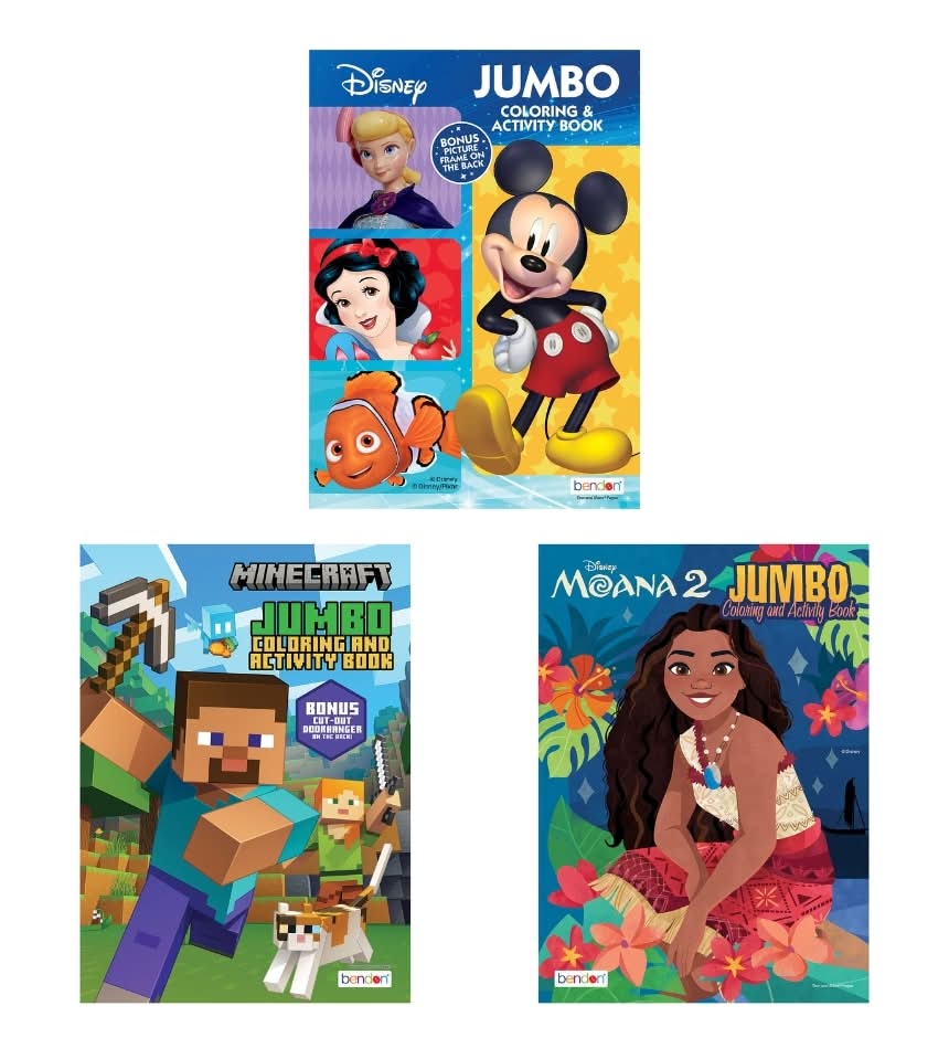 Bendon Characters Jumbo Coloring and Activity Books