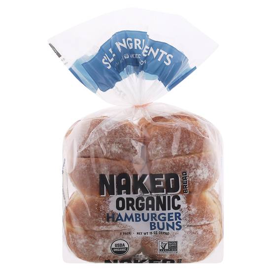 Naked Bread Organic Hamburger Buns (8 pack)