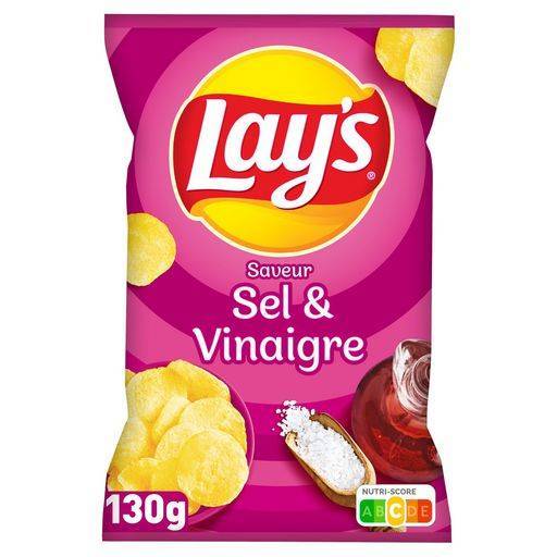 Lay's chips saveur sel et vinaigre 130 g