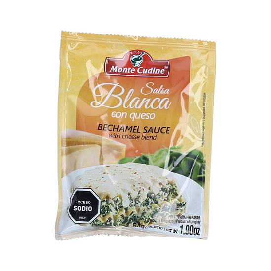 Salsa Blanca Monte Cudine Bechamel Con Queso 54 g
