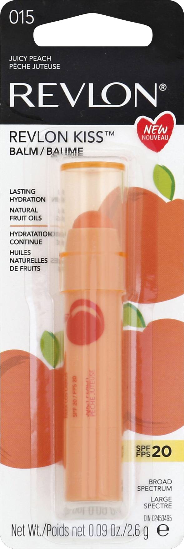 Revlon Kiss Juicy Peach 015 Balm Spf 20 (0.1 oz)