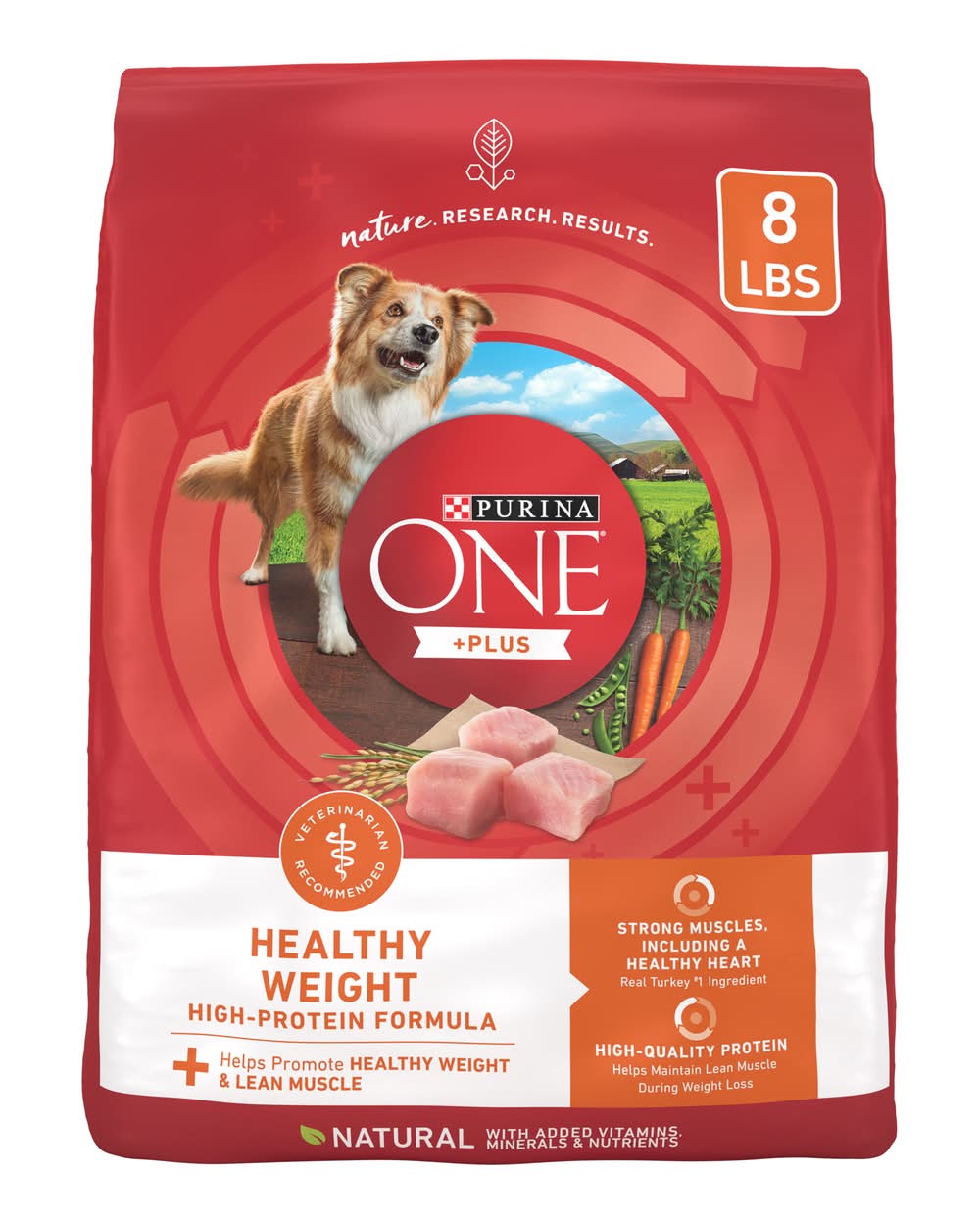 Purina One Plus Healthy Weight High Protein Formula Dog Food (8 lbs)