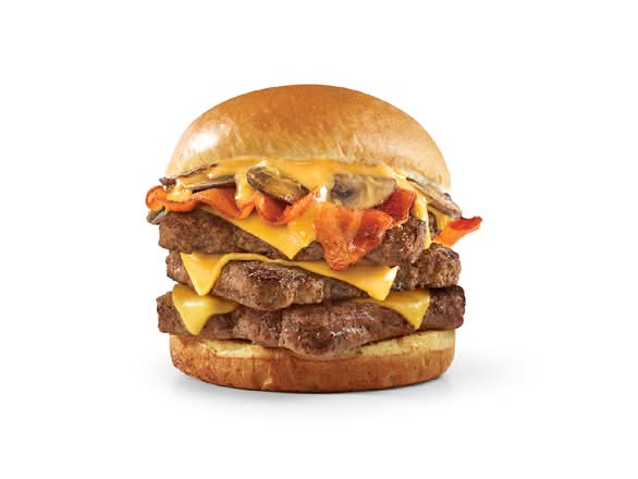 Bacon Portabella Mushroom Melt (Triple) (Cals: 1250)