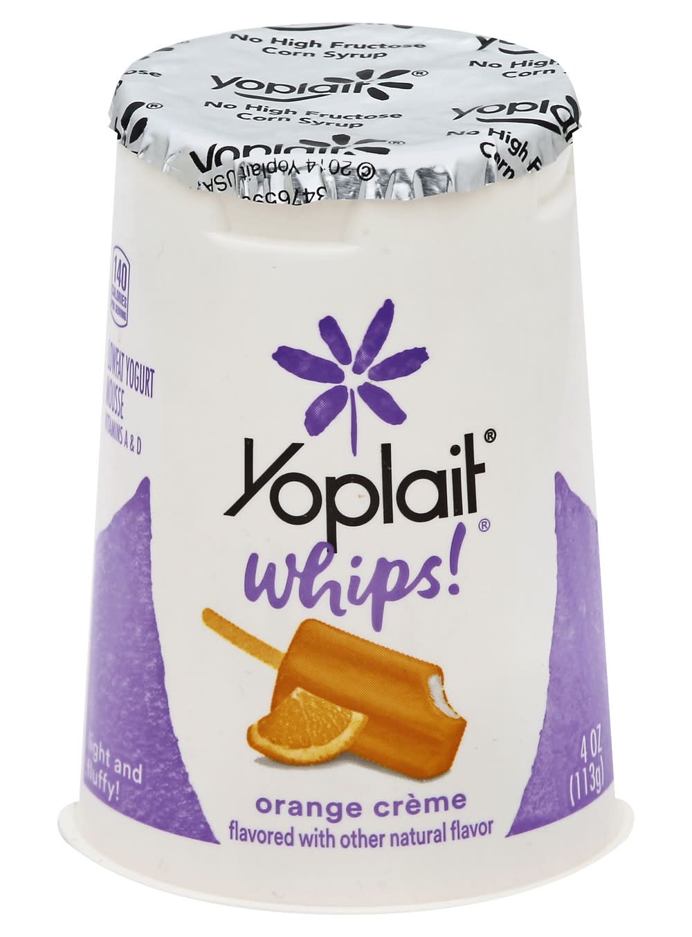 Yoplait Whips Orange Creme Flavored Lowfat Yogurt Mousse (4 oz)
