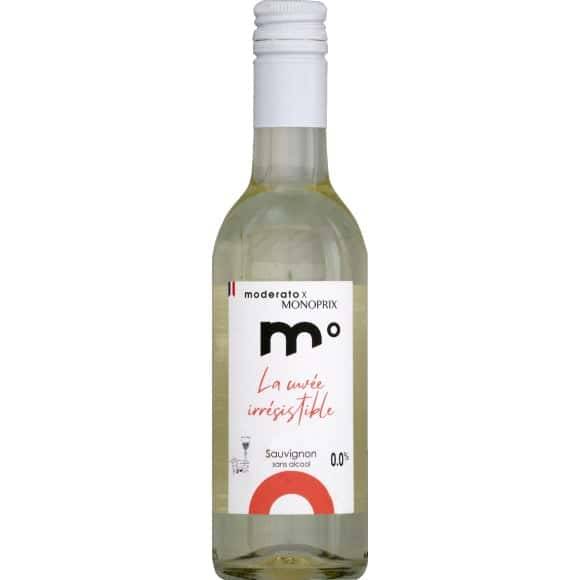 Moderato x Monoprix - Vin blanc sans alcool, sauvignon (250ml)