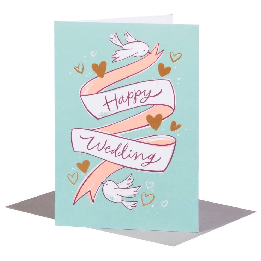 American Greetings Happy Wedding Greeting Card