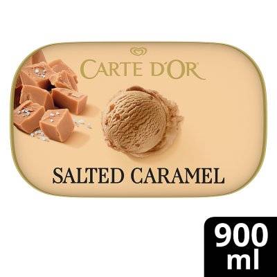 Carte D'Or Salted Caramel Ice Cream Tub Dessert (900ml)