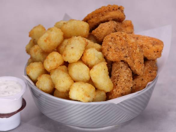 Not-Chicken Vegan Bites & Potato Tots Combo 🌱