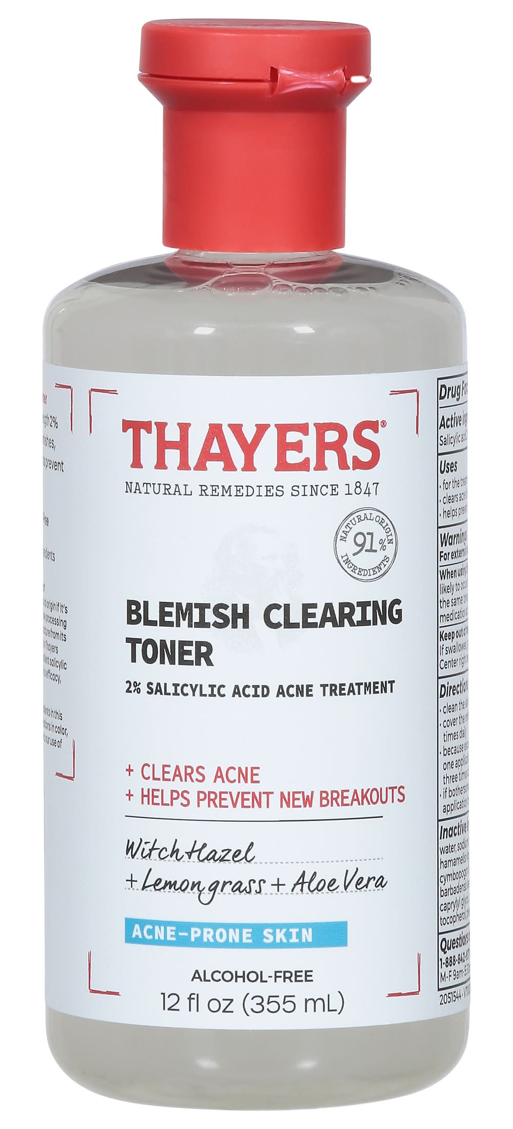 Thayers Witch Hazel Blemish Clearing Lemon Toner (12 fl oz)