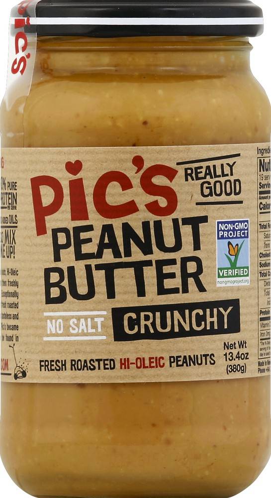 Pic's Crunchy Peanut Butter No Salt (13.4 oz)