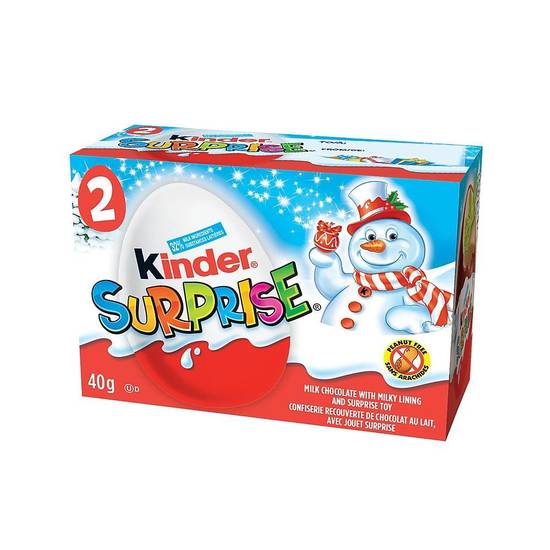 Kinder Surprise Holiday Milk Chocolate With Milky Lining