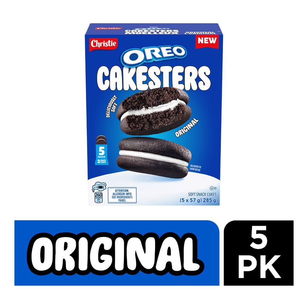 Oreo Cakesters Original Soft Snack Cakes (5 x 57 g)