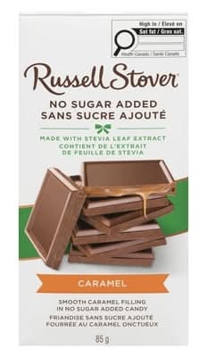 Russell Stover Milk Chocolate Bar, Caramel (85 g)