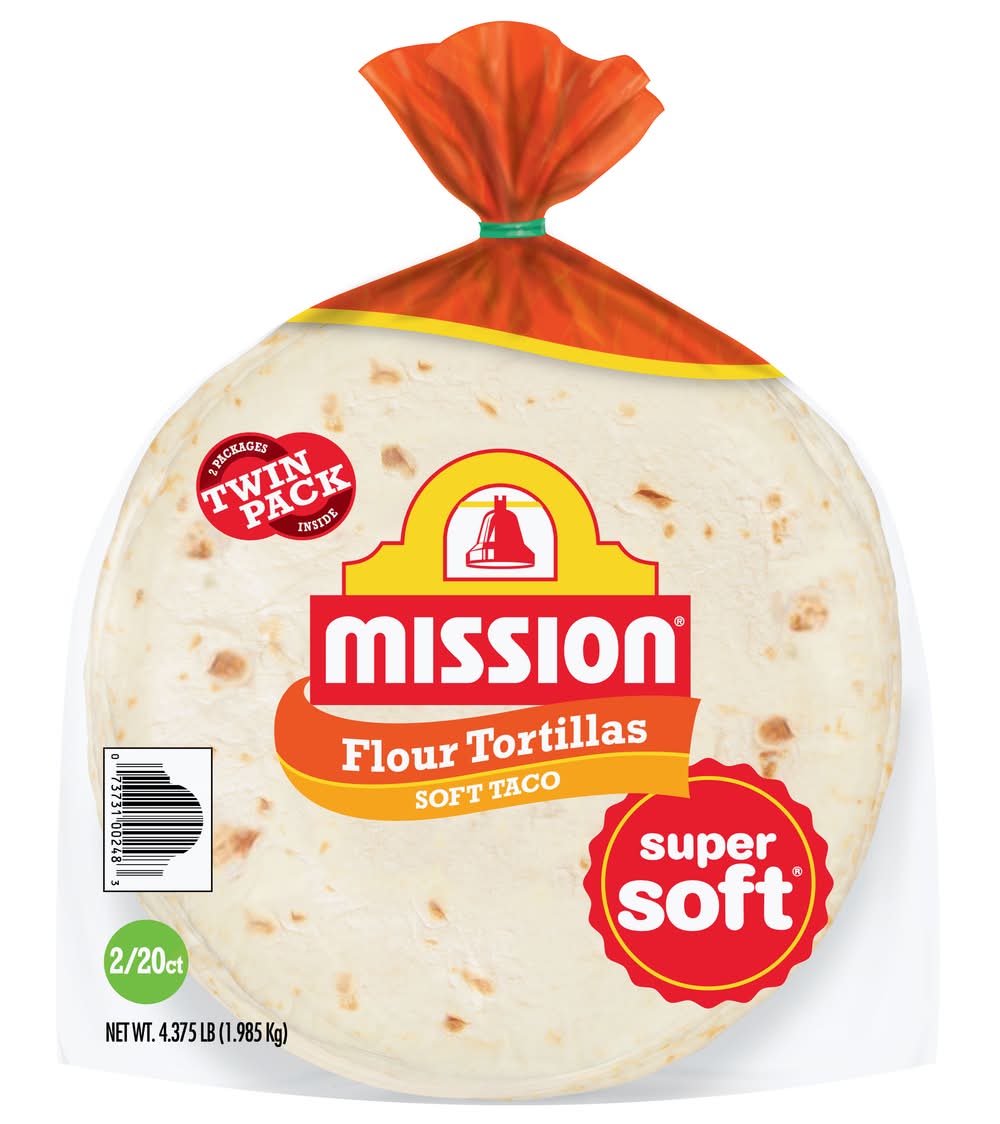 Mission Flour Tortillas, 70 OZ (4.37 lbs, 20 ct)