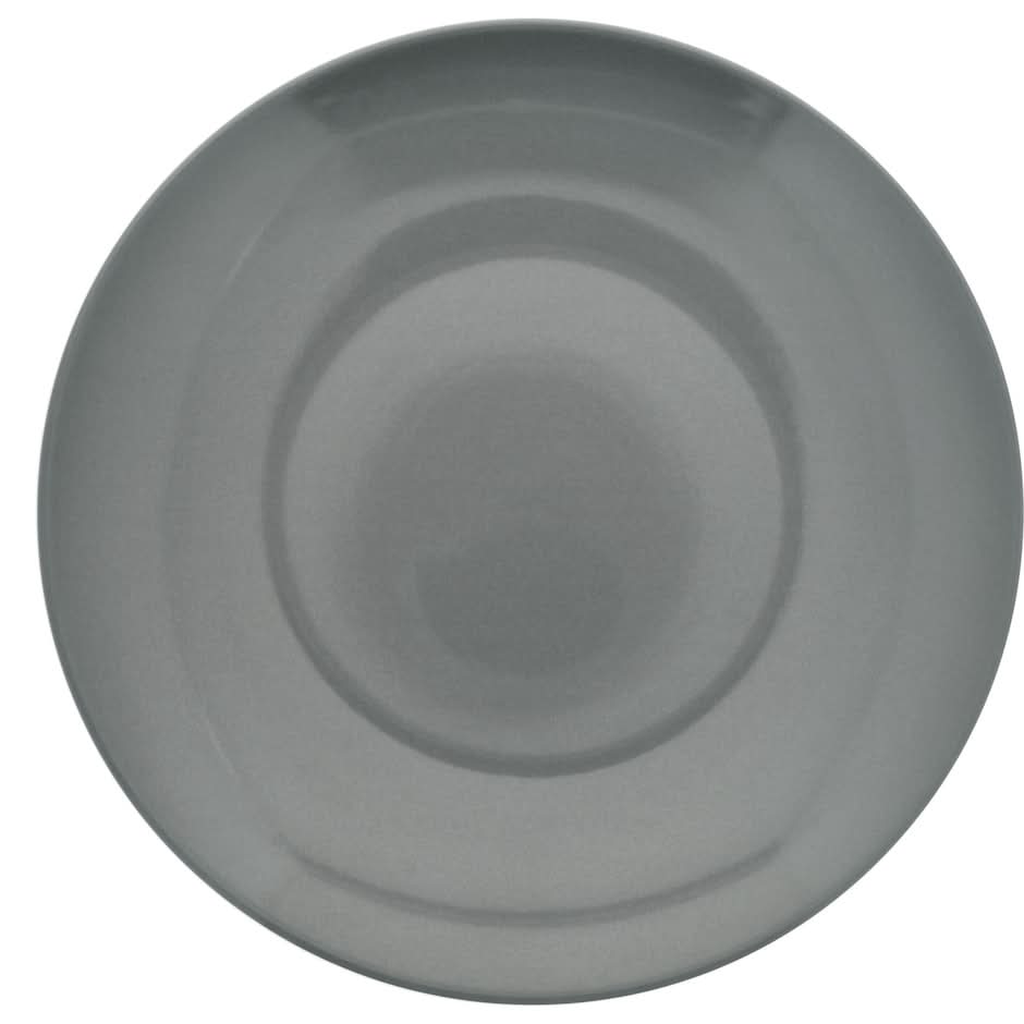 Royal Norfolk Stoneware Dinner Plates, 10.5 in, Gray